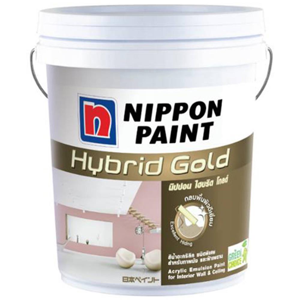 สีน้ำทาภายใน NIPPON PAINT HYBRID GOLD BASE ด้าน 2.5GL