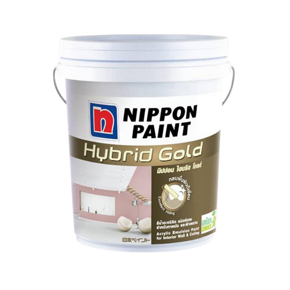 สีน้ำทาภายใน NIPPON PAINT HYBRID GOLD BASE B ด้าน 1 แกลลอน