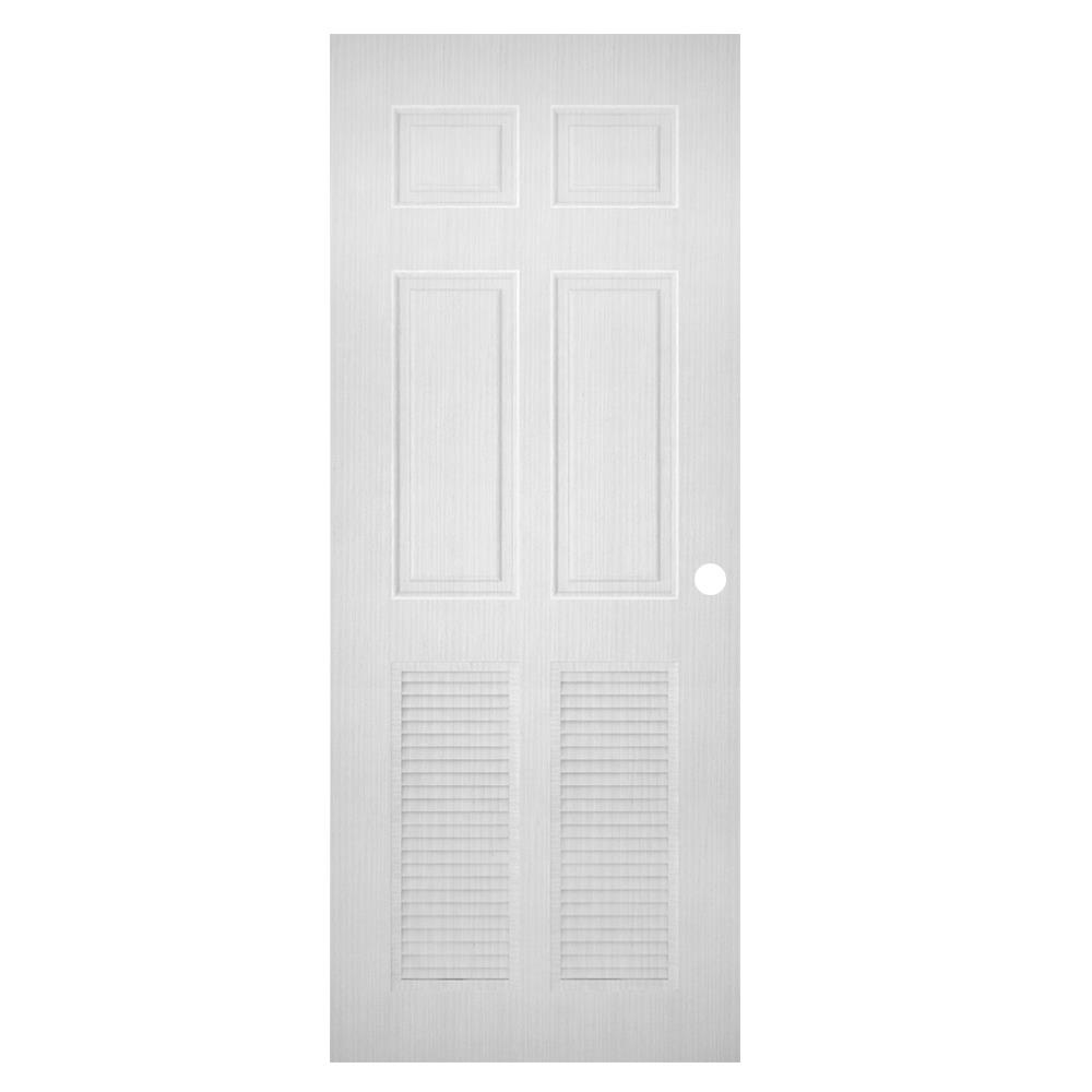 ประตูห้องน้ำ UPVC PARAZZO ML003-S 70X200 ซม. สีขาว เจาะลูกบิด