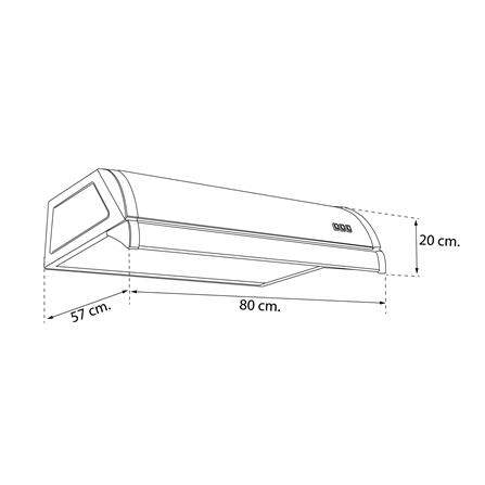 เครื่องดูดควันมาตรฐาน LUCKY FLAME R-800 80 ซม._3