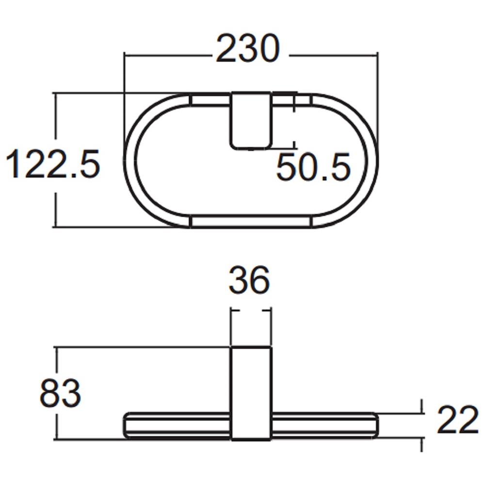 ห่วงแขวนผ้า AMERICAN STANDARD K-1390-47-N สีโครม