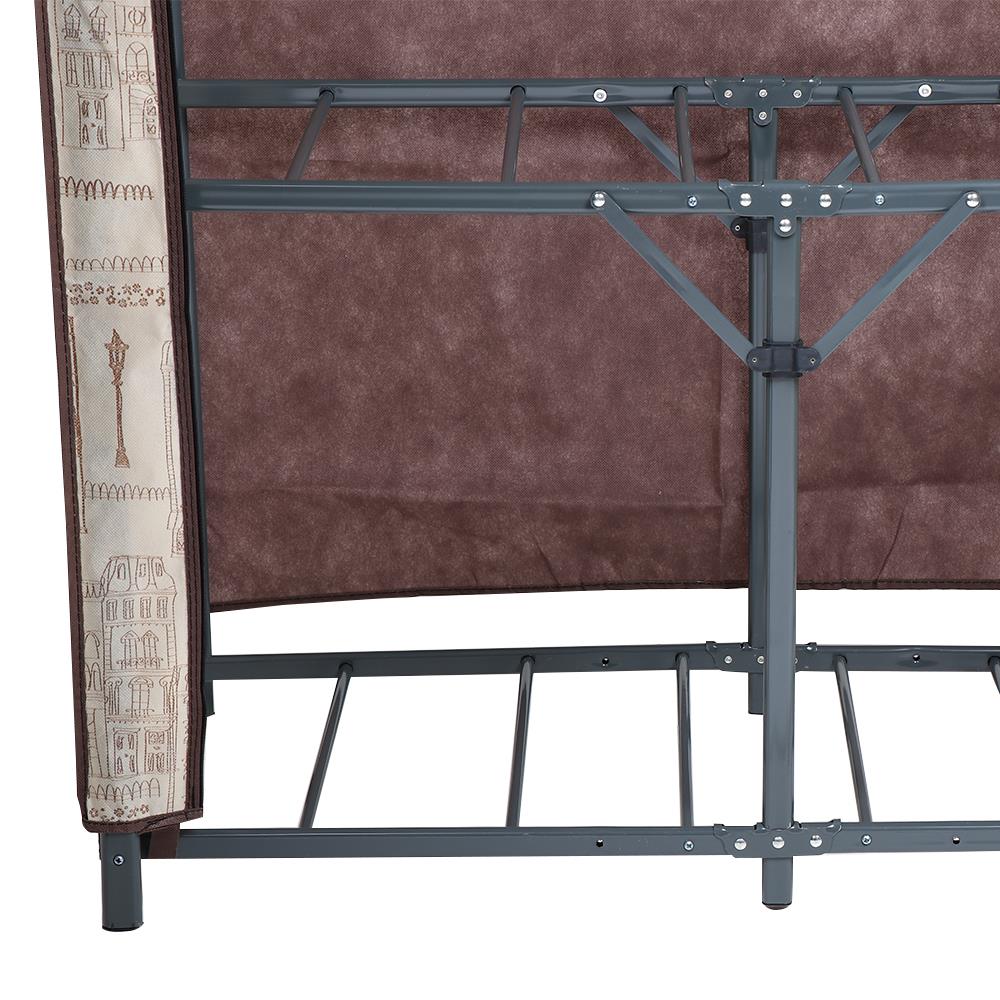 ตู้เสื้อผ้าแบบพับ LIGHT HOUSE Z100 90.3x46.5x160 ซม. สีครีม/น้ำตาล