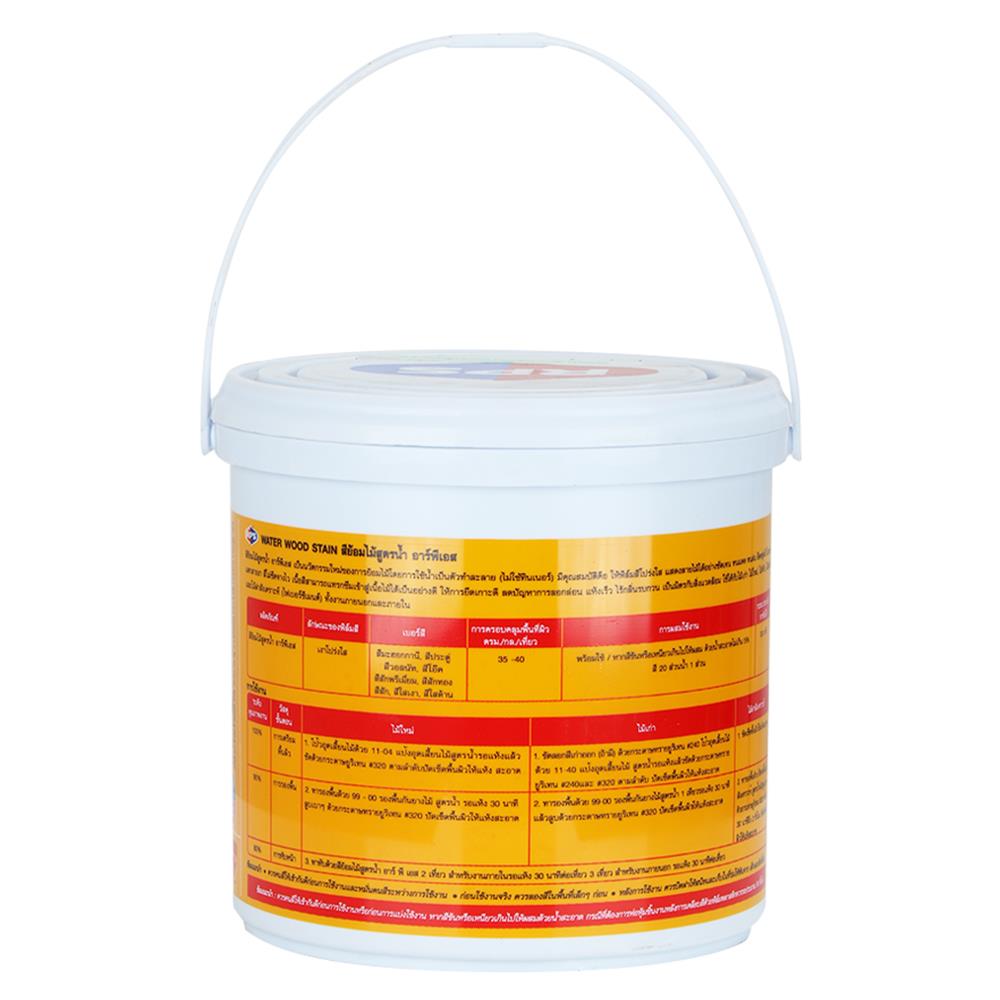 สีย้อมไม้สูตรน้ำ RPS เงา สีโอ๊คแดง 1 แกลลอน