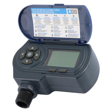 เครื่องตั้งเวลารดน้ำต้นไม้ โซลาร์เซลล์ DIG EVO100I สีเทา-ฟ้า_0