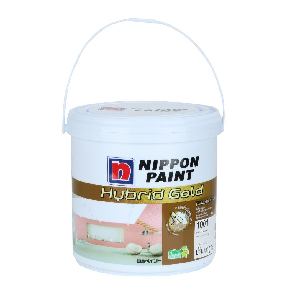 สีน้ำทาภายใน NIPPON PAINT Hybrid Gold #1001 1 แกลลอน