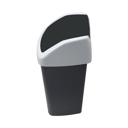 ถังขยะเหลี่ยมฝาสวิง DKW HH-206P ขนาด 50L สีเทาทึบ_2