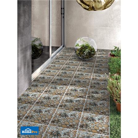 กระเบื้องพื้น 30x30 ซม. เพรมา ร็อค การ์เด้น น้ำตาล_2