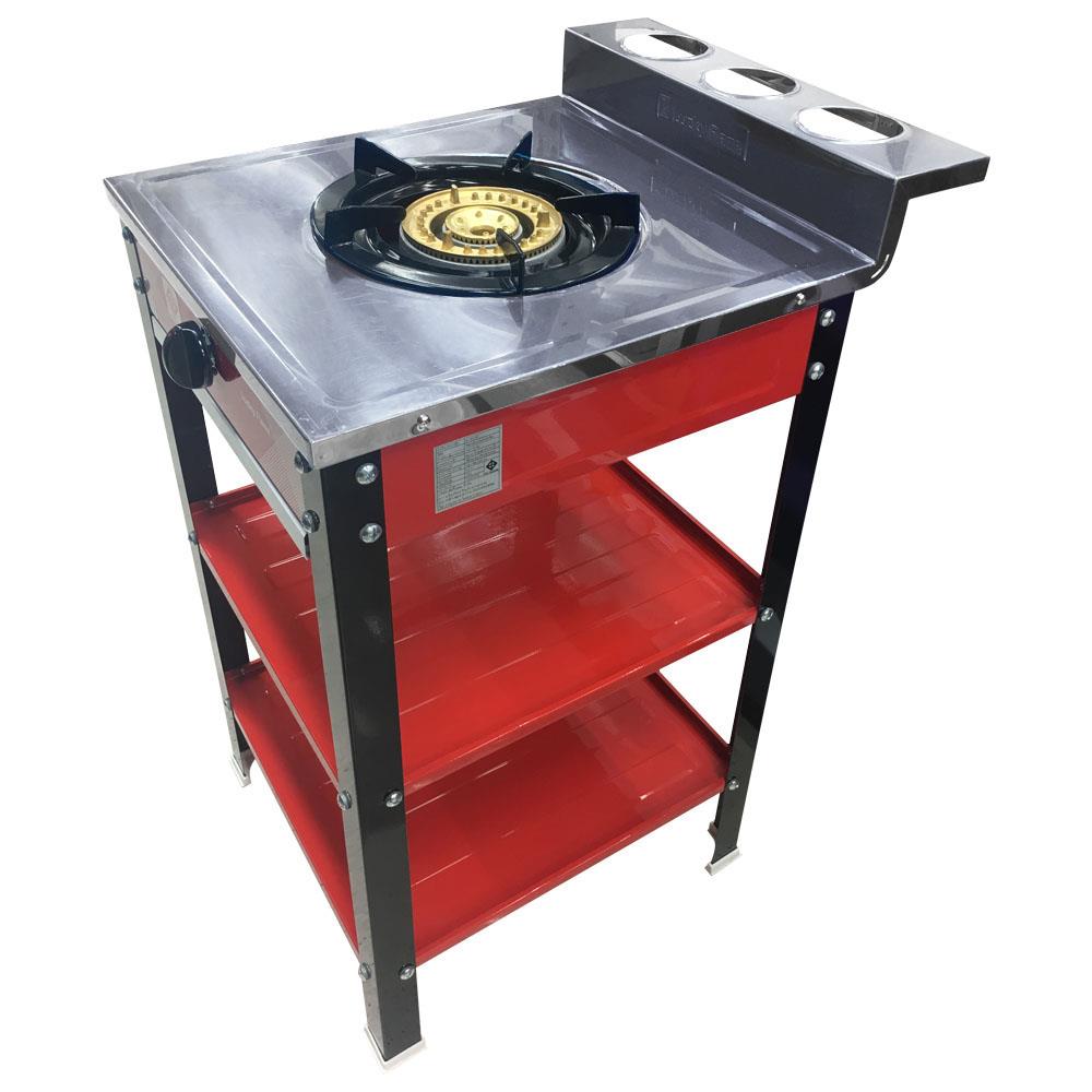 เตาแก๊สตั้งพื้น 1 หัวแก๊ส LUCKY FLAME DH-502 แดงดำ