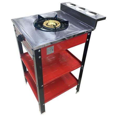 เตาแก๊สตั้งพื้น 1 หัวแก๊ส LUCKY FLAME DH-502 แดงดำ_0