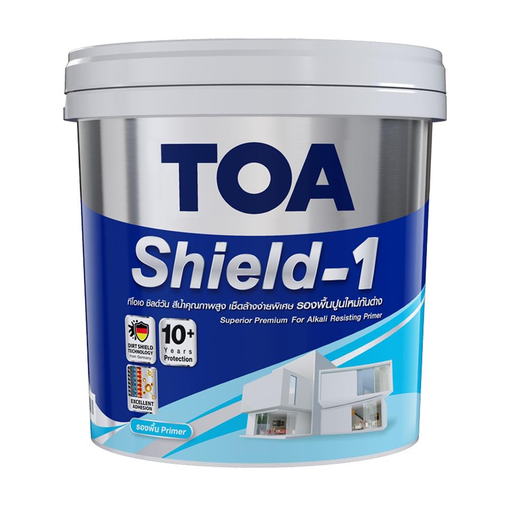 สีรองพื้นปูนใหม่ ชนิดด้าน TOA SHIELD-1 9 ลิตร