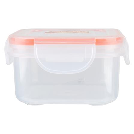 กล่องอาหารเหลี่ยม POP LOCK 9141 0.35 ลิตร สีส้ม_1