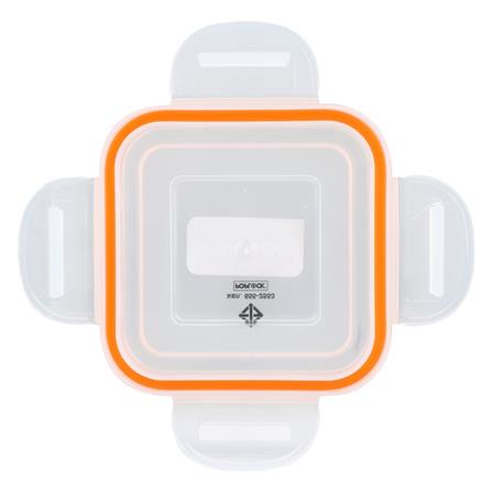 กล่องอาหารเหลี่ยม POP LOCK 9141 0.35 ลิตร สีส้ม_2