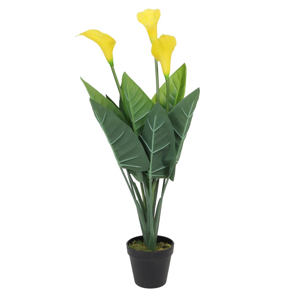 ต้นคาลล่าลิลลี่ประดิษฐ์ SPRING 72 ซม. สีเหลือง