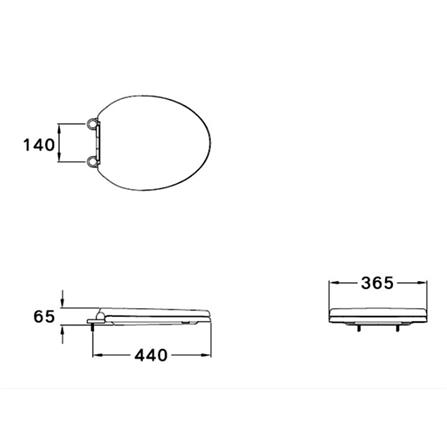 ฝารองนั่ง SLOW CLOSE COTTO C90055_1