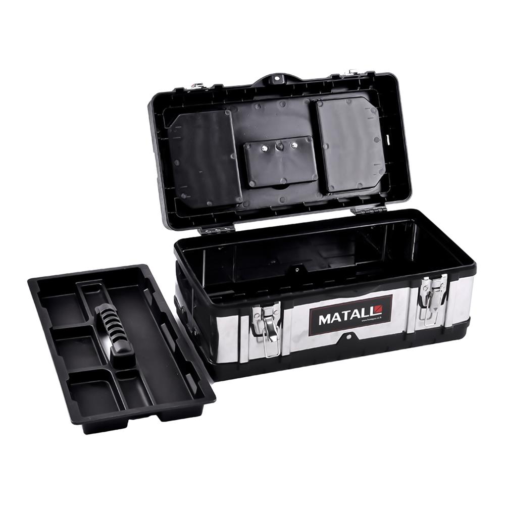 กล่องเครื่องมือ MATALL PRO 5019B 19 นิ้ว สีดำ/เงิน