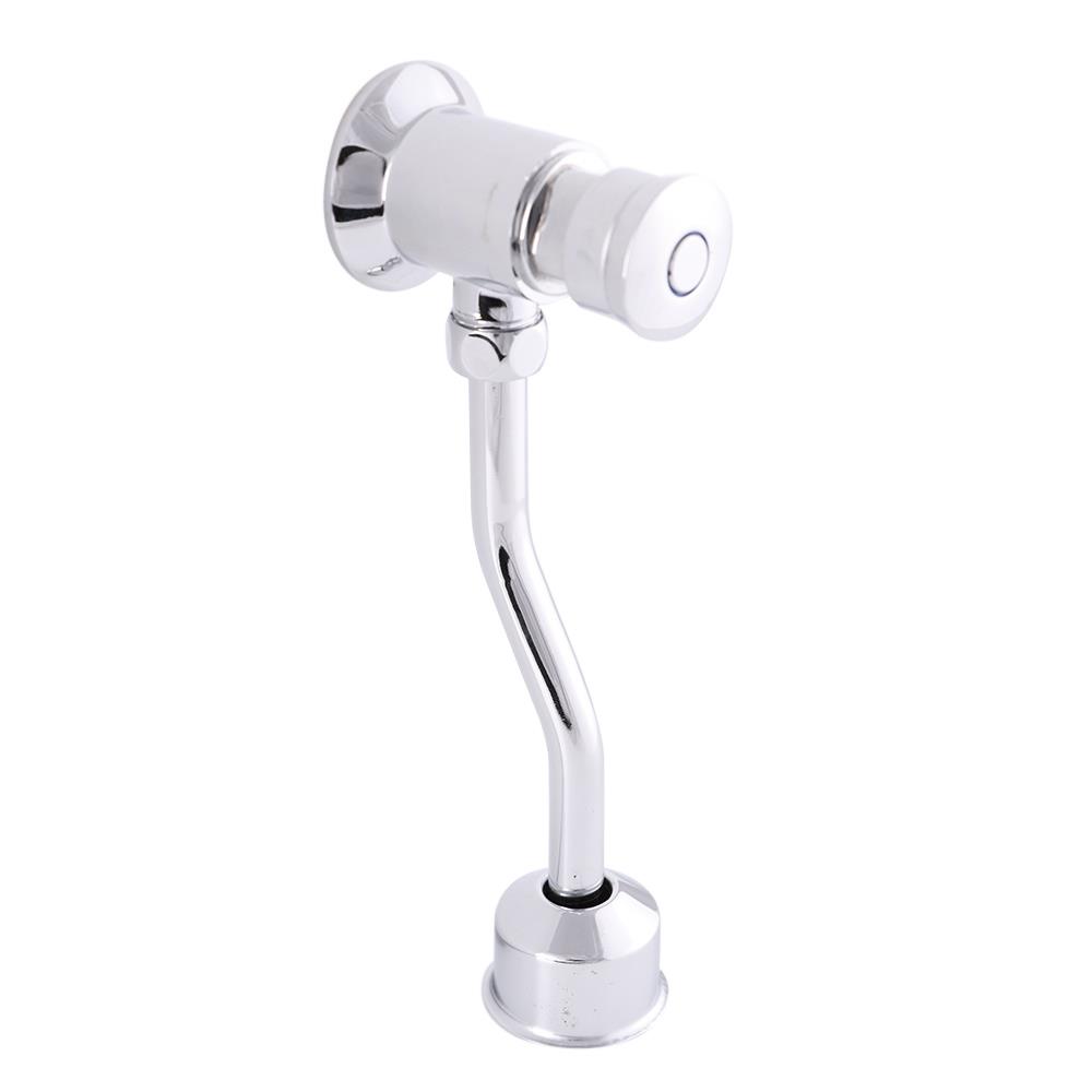 ฟลัชวาล์วโถปัสสาวะชายท่อโค้ง MOYA P-012 สีโครม