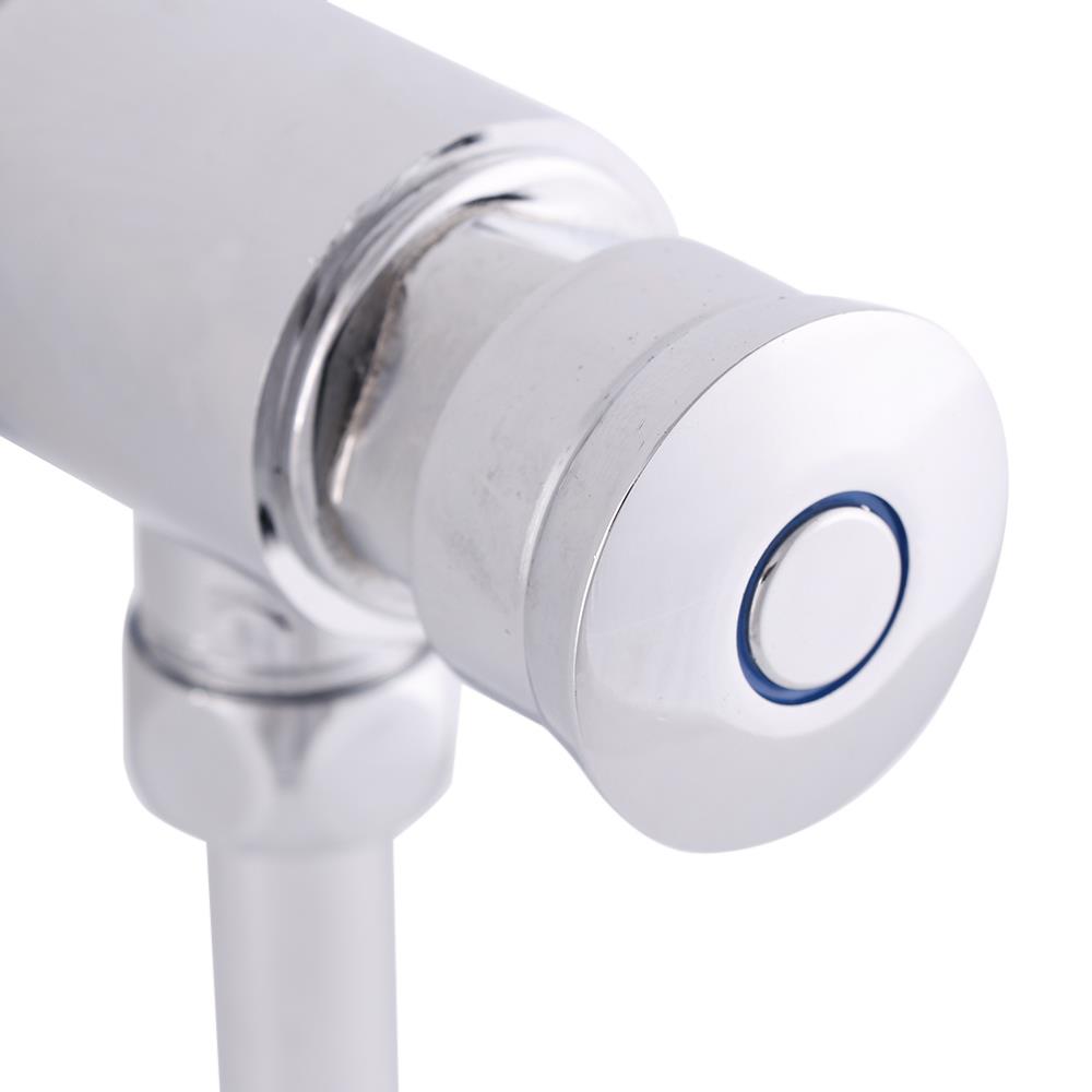 ฟลัชวาล์วโถปัสสาวะชายท่อโค้ง MOYA P-012 สีโครม