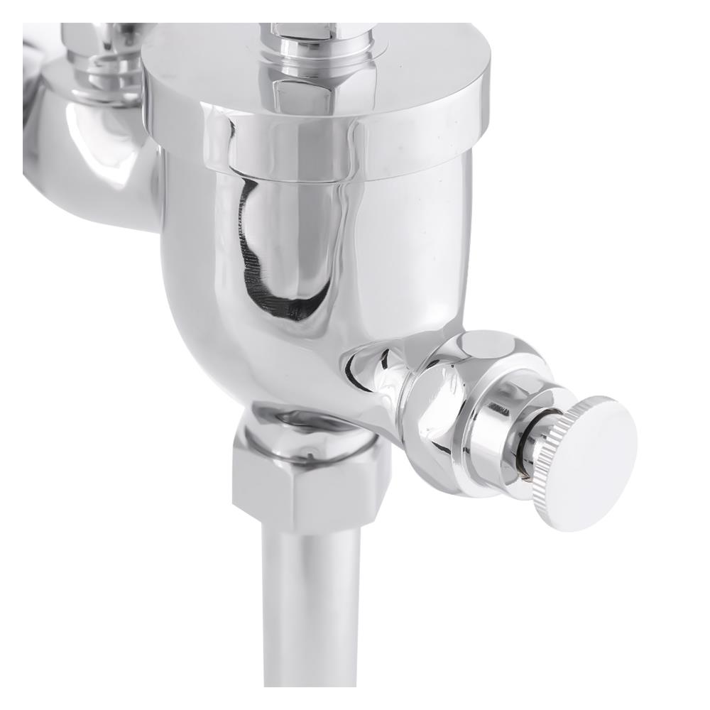 ฟลัชวาล์วโถปัสสาวะชายท่อโค้ง MOYA BT-7220 สีโครม