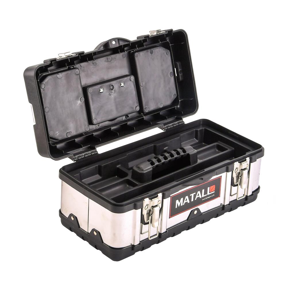 กล่องเครื่องมือ MATALL PRO 5017B 17 นิ้ว สีดำ/เงิน