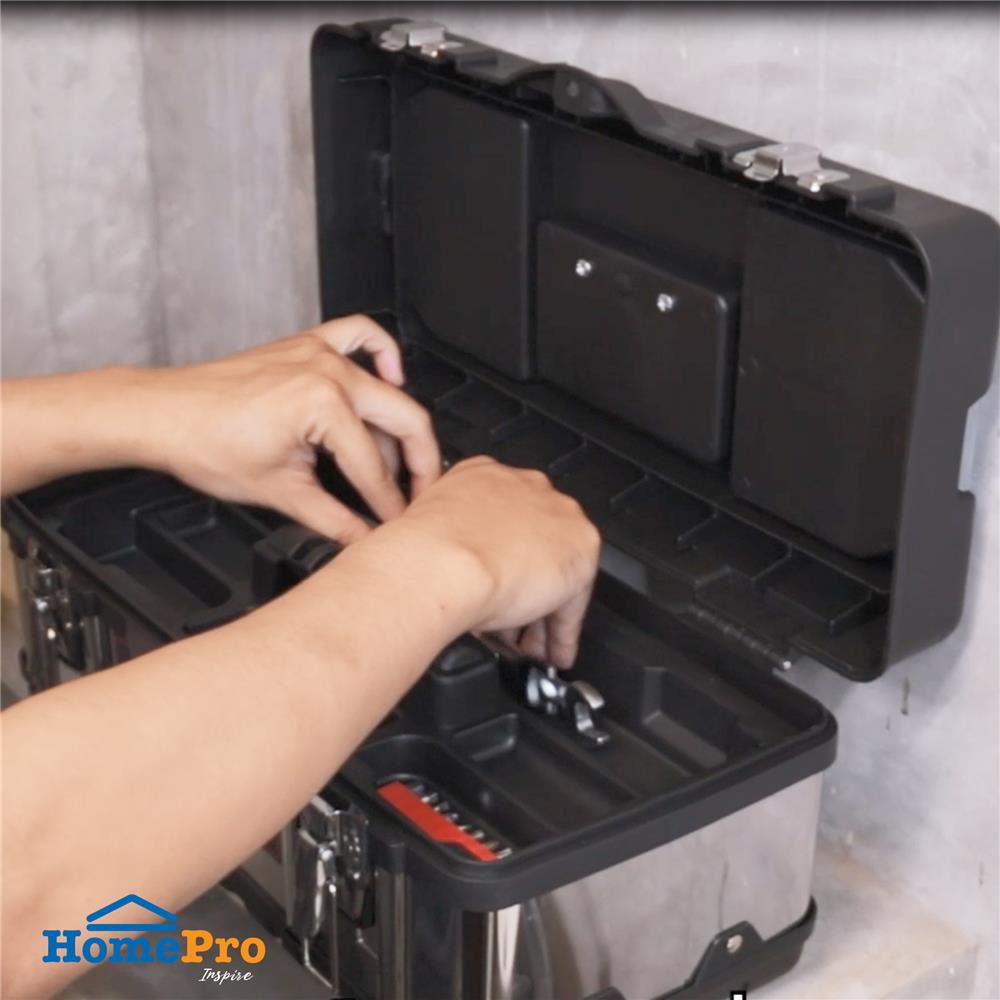 กล่องเครื่องมือ MATALL PRO 5017B 17 นิ้ว สีดำ/เงิน