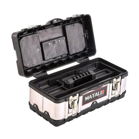 กล่องเครื่องมือ MATALL PRO 5017B 17 นิ้ว สีดำ/เงิน_2