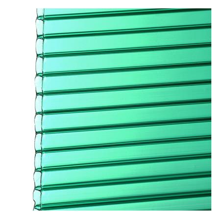 แผ่นโพลีคาร์บอเนต ลูกฟูก SUNSHIELD 6 มม. 1.22X2.44 ม. สีเขียวใส