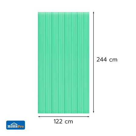 แผ่นโพลีคาร์บอเนต ลูกฟูก SUNSHIELD 6 มม. 1.22X2.44 ม. สีเขียวใส_3