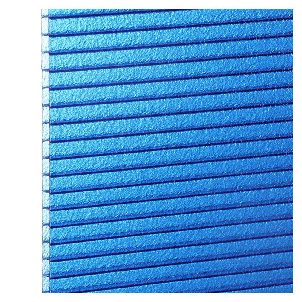 แผ่นโพลีคาร์บอเนต ลูกฟูก SUNSHIELD 6 มม. 1.22x2.44 ม. สีน้ำเงินมุก