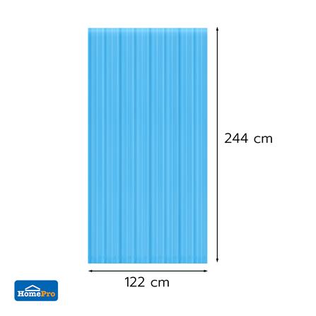 แผ่นโพลีคาร์บอเนต ลูกฟูก SUNSHIELD 6 มม. 1.22x2.44 ม. สีน้ำเงินมุก_3