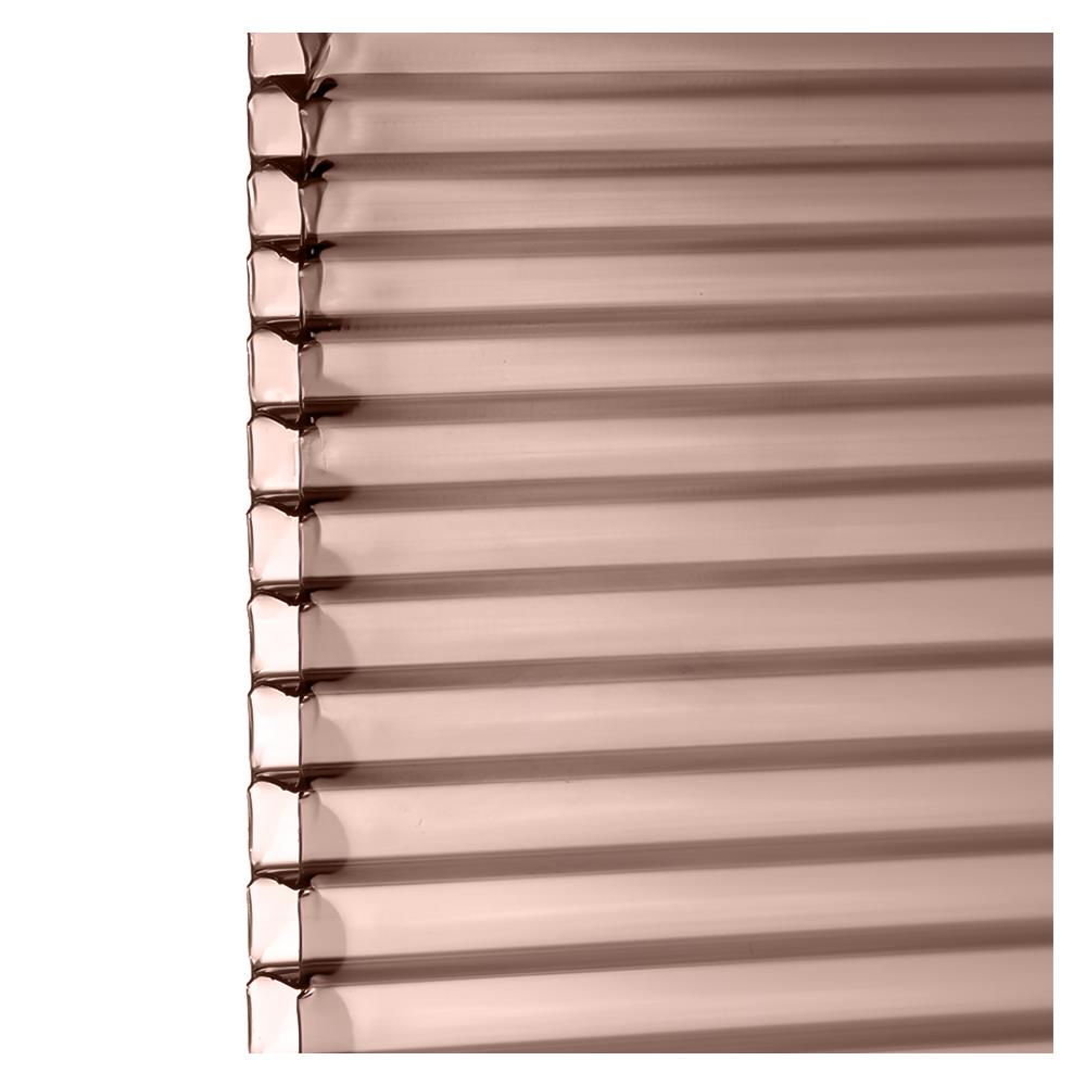 แผ่นโพลีคาร์บอเนต ลูกฟูก SUNSHIELD 6 มม. 1.22x2.44 ม. สีชาใส