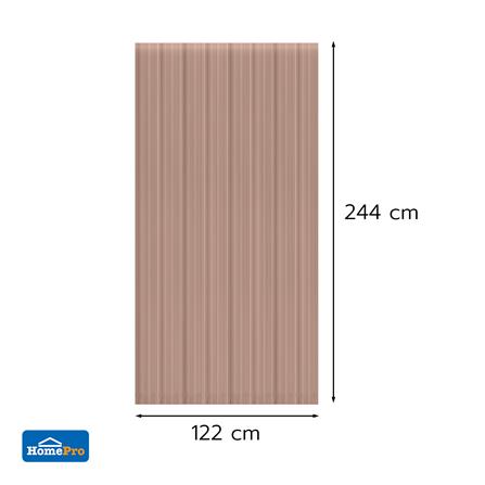 แผ่นโพลีคาร์บอเนต ลูกฟูก SUNSHIELD 6 มม. 1.22x2.44 ม. สีชาใส_2