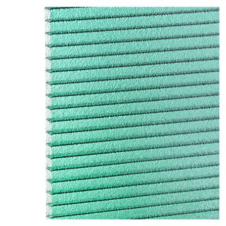 แผ่นโพลีคาร์บอเนต ลูกฟูก SUNSHIELD 6 มม. 1.22X2.44 ม. สีเขียวมุก