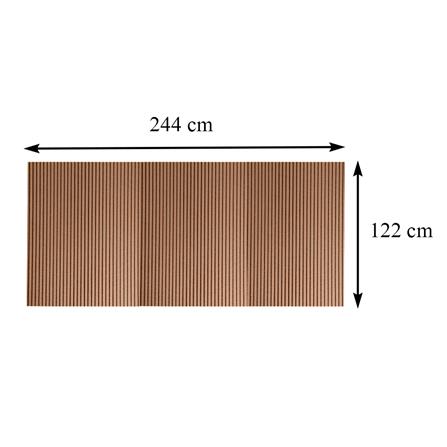 แผ่นโพลีคาร์บอเนต ลูกฟูก SUNSHIELD 6 มม. 1.22x2.44 ม. สีชามุก_3