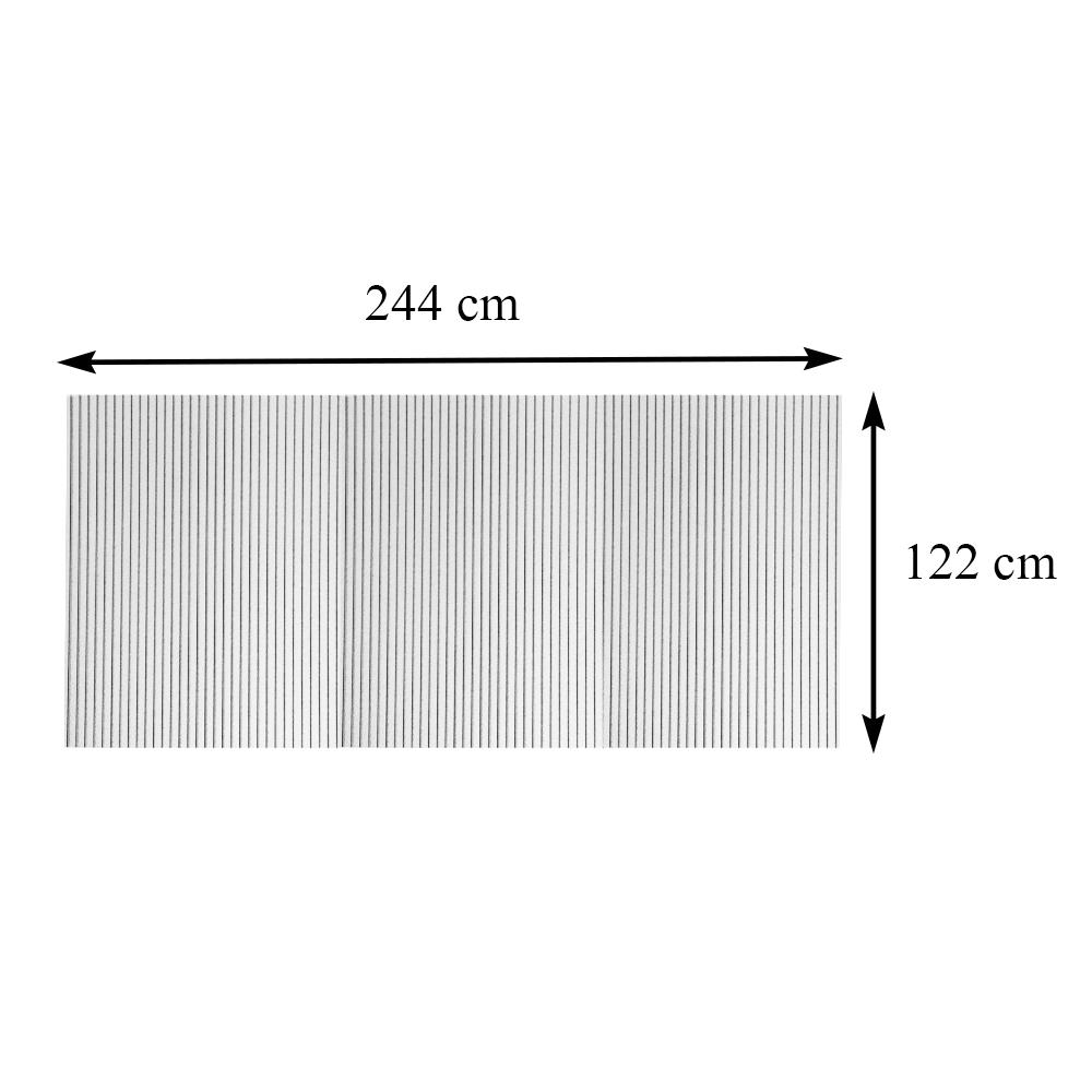 แผ่นโพลีคาร์บอเนต ลูกฟูก SUNSHIELD 6 มม. 1.22X2.44 ม. สีมุกใส