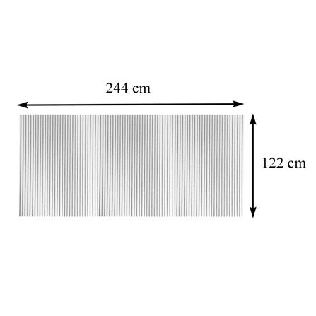 แผ่นโพลีคาร์บอเนต ลูกฟูก SUNSHIELD 6 มม. 1.22X2.44 ม. สีมุกใส_2