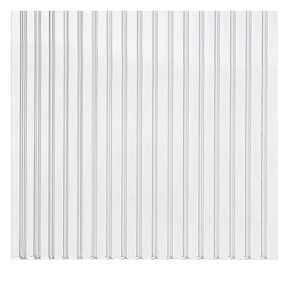 แผ่นโพลีคาร์บอเนต ลูกฟูก SUNSHIELD 6 มม. 1.22X2.44 ม. สีใส