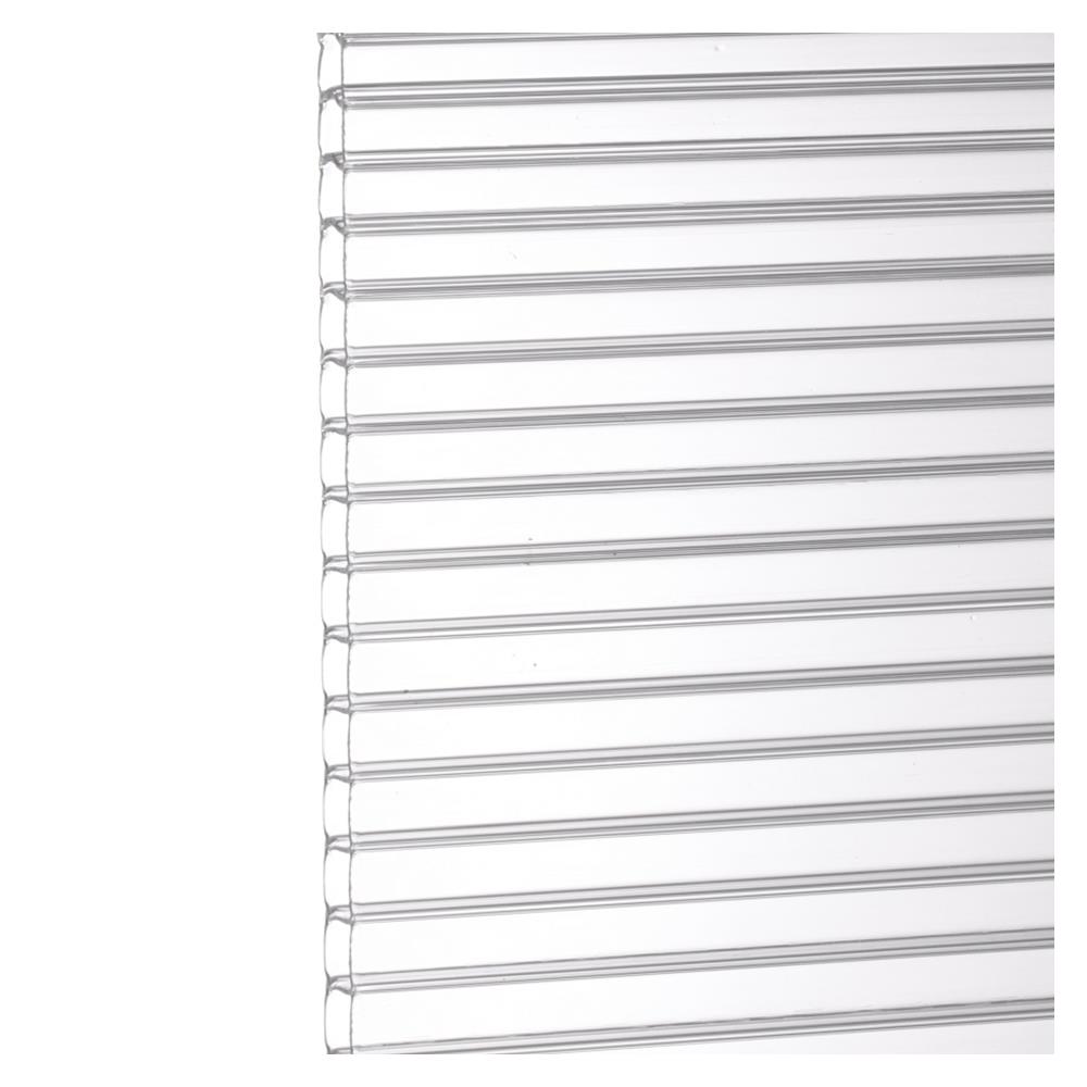 แผ่นโพลีคาร์บอเนต ลูกฟูก SUNSHIELD 6 มม. 1.22X2.44 ม. สีใส