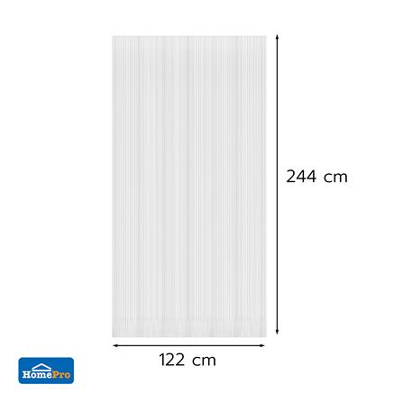 แผ่นโพลีคาร์บอเนต ลูกฟูก SUNSHIELD 6 มม. 1.22X2.44 ม. สีใส_3