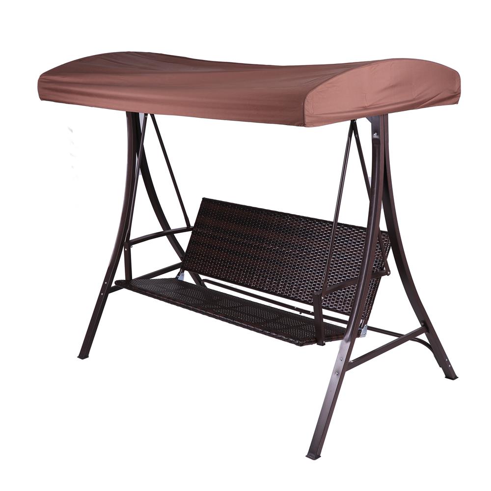 ชิงช้า 3 ที่นั่ง SPRING POLY สีน้ำตาล