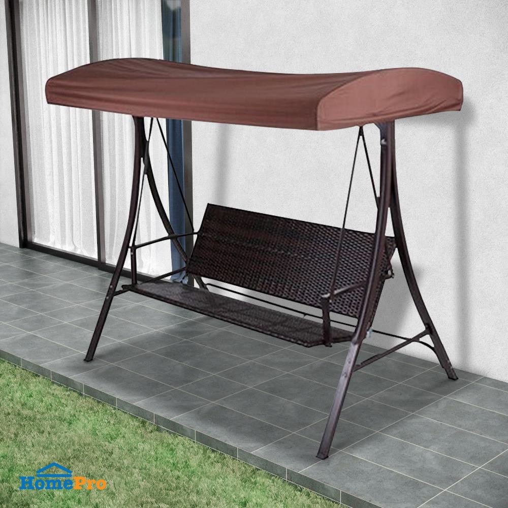 ชิงช้า 3 ที่นั่ง SPRING POLY สีน้ำตาล