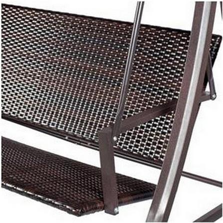 เก้าอี้โยก 3 ที่นั่ง SPRING POLY สีน้ำตาล_3