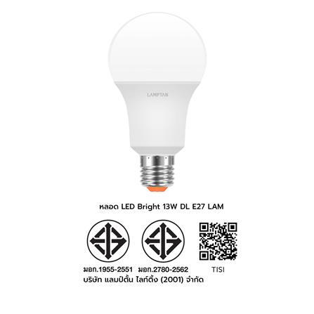 หลอด LED LAMPTAN A60 BRIGHT 6 วัตต์ DAYLIGHT E27_5