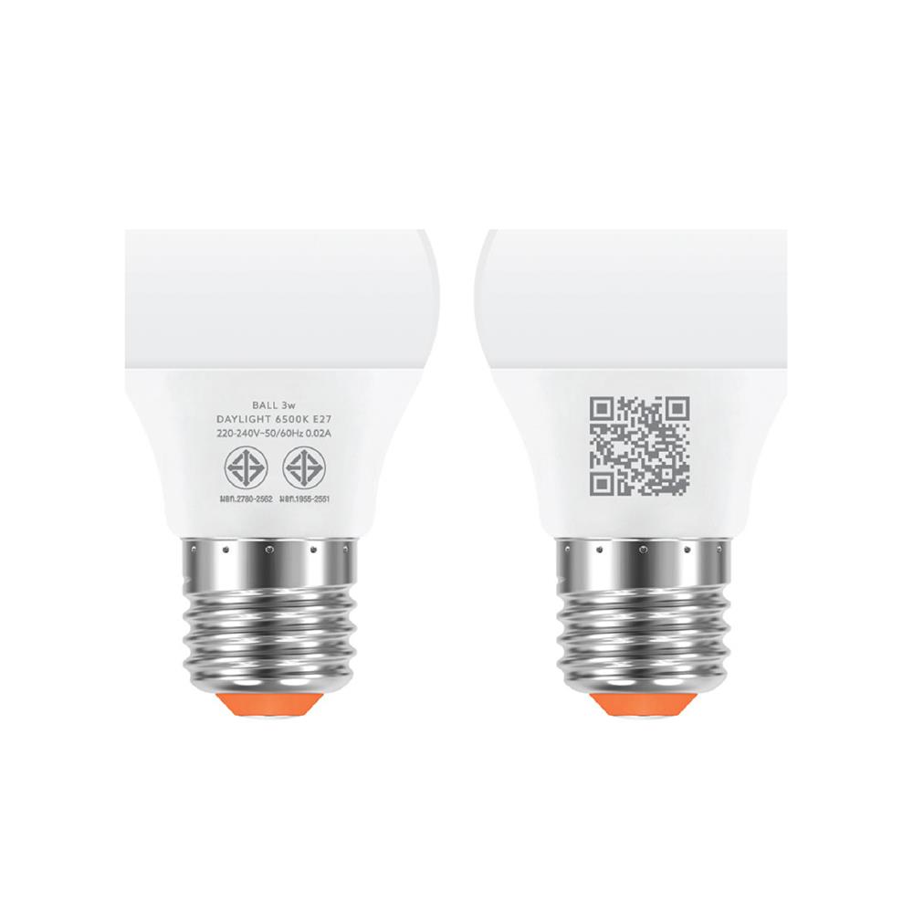 หลอด LED LAMPTAN BALL A45 3 วัตต์ DAYLIGHT E27