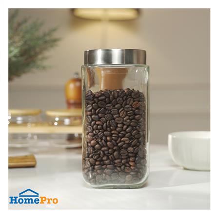 ขวดโหลแก้วเหลี่ยมฝาเกลียว KECH SQUARE 1.1 ลิตร_4