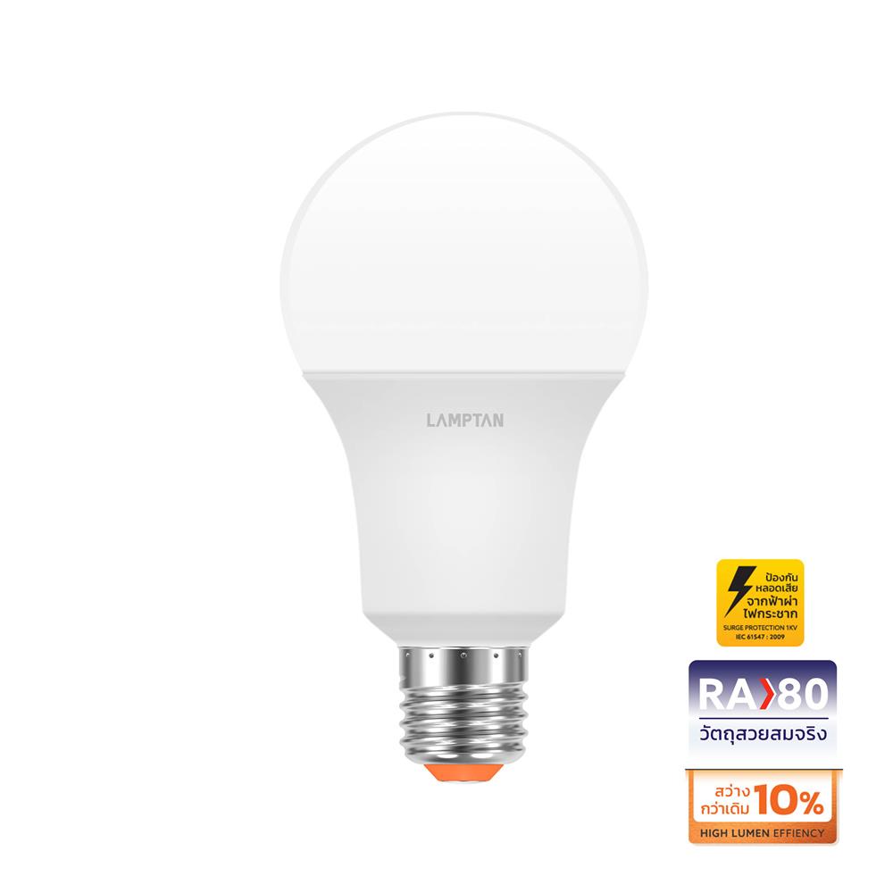 หลอด LED LAMPTAN A60 BRIGHT 6 วัตต์ WARM WHITE E27