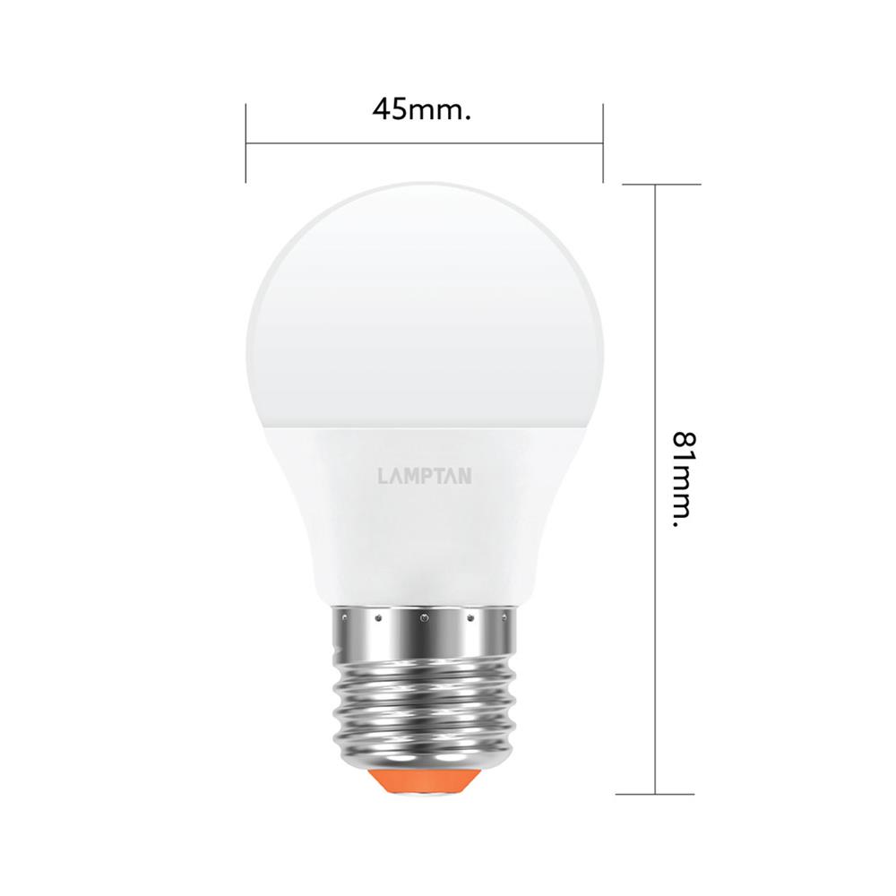 หลอด LED LAMPTAN BALL A45 3 วัตต์ WARM WHITE E27