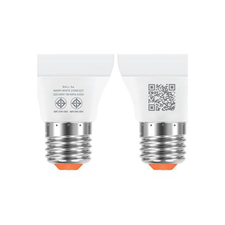 หลอด LED LAMPTAN BALL A45 3 วัตต์ WARM WHITE E27_5