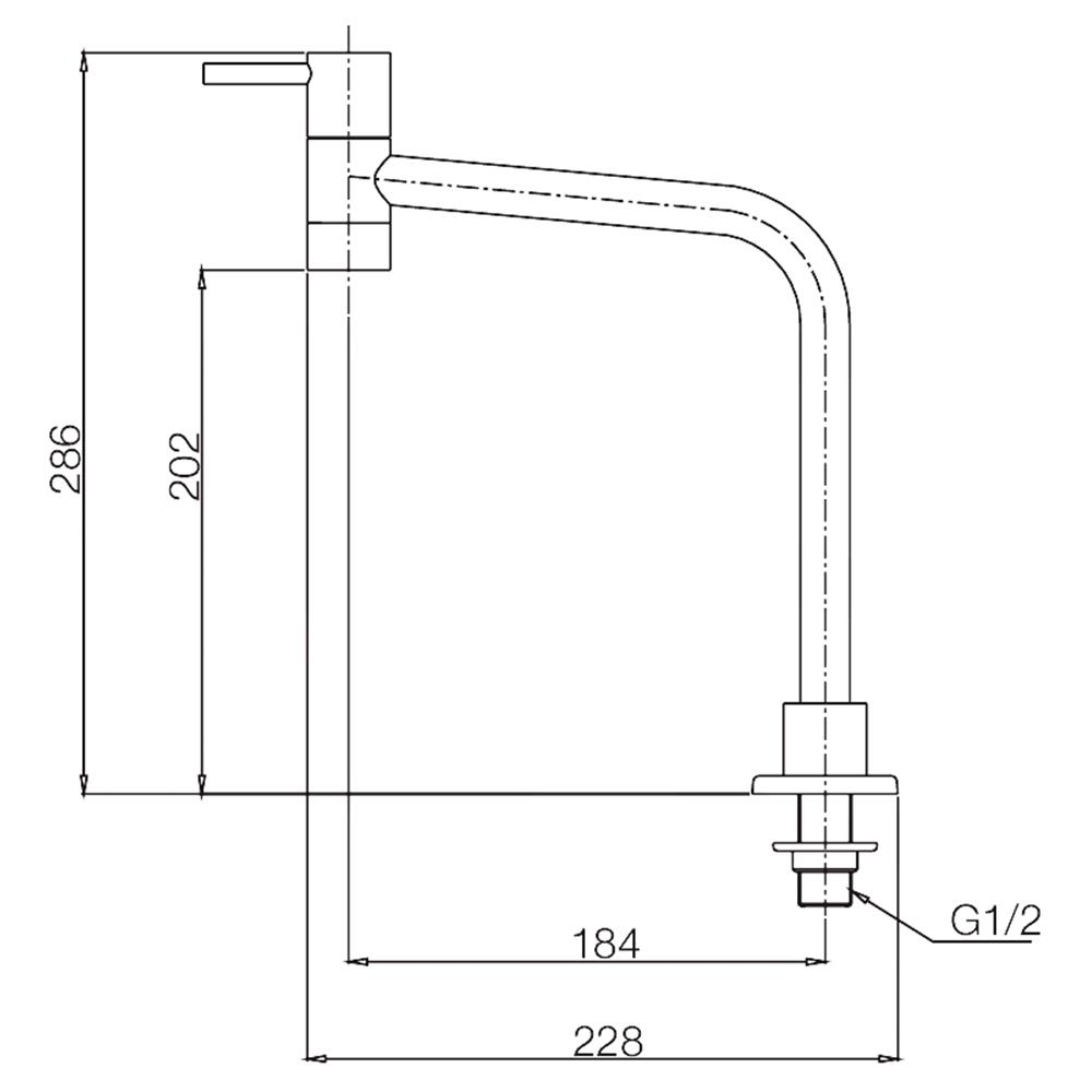 ก๊อกซิงค์ เดี่ยว เคาน์เตอร์ WS-0331