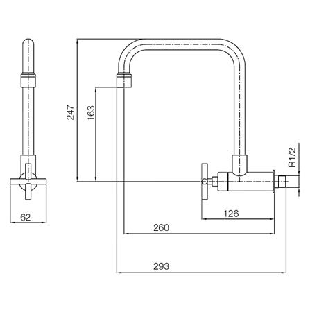 ก๊อกซิงค์เดี่ยวผนัง WS-1832L_3