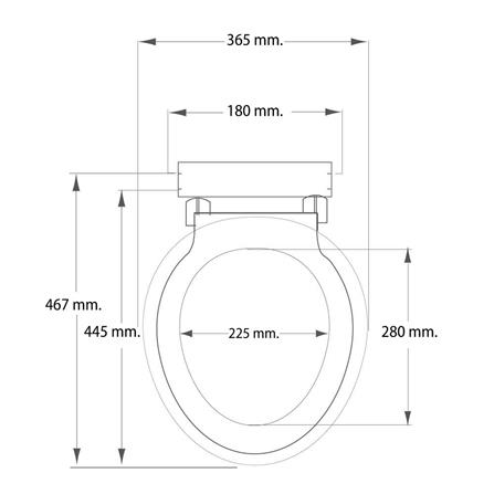ฝารองนั่งพลาสติก ELEGANCE EG-2222 สีขาว_2